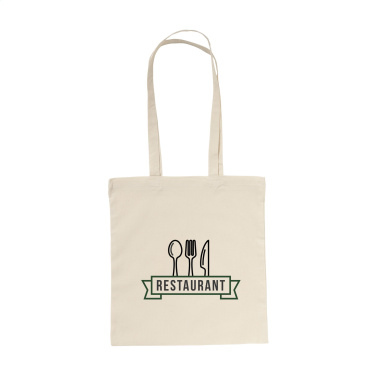 Logotrade profilprodukter bild: ShoppyBag (135g/m²) bomullspåse med långa handtag