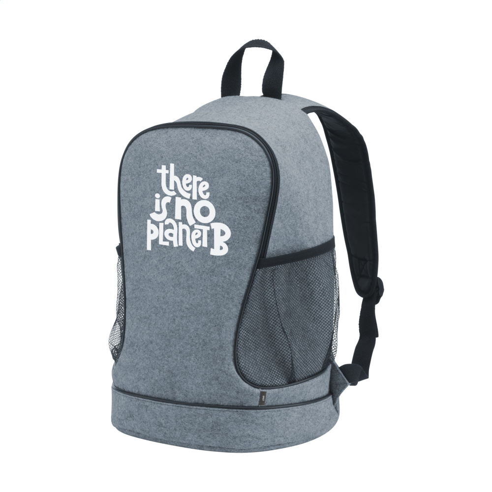 Logotrade profilprodukter bild: PromoPack Filt Gym Bag ryggsäck