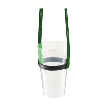 Logotrade profilprodukter bild: Lanyard Sublimation RPET 1,5 cm med mugghållare