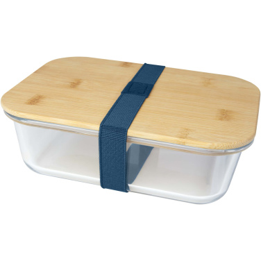Logotrade profilreklam bild: Roby lunchlåda i glas med bambulock