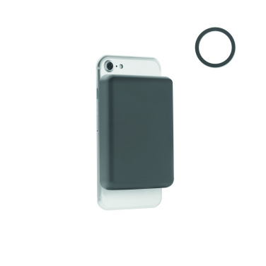 Logotrade reklamprodukter bild: Powerbank trådlösladdning 15W, 5000 mAh