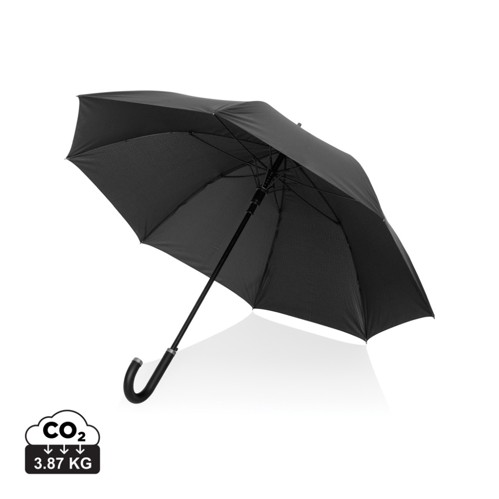 Logotrade presentreklam bild: Swiss Peak Vero Aware™ RPET 25” paraply med lyxigt handtag