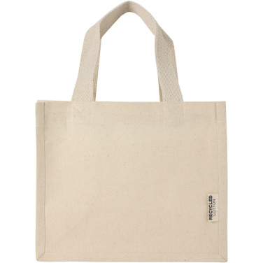 Logotrade kampanjprodukter bild: Odessa minitygväska av 220 g/m² GRS-återvunnen bomull med bälg, 9 l
