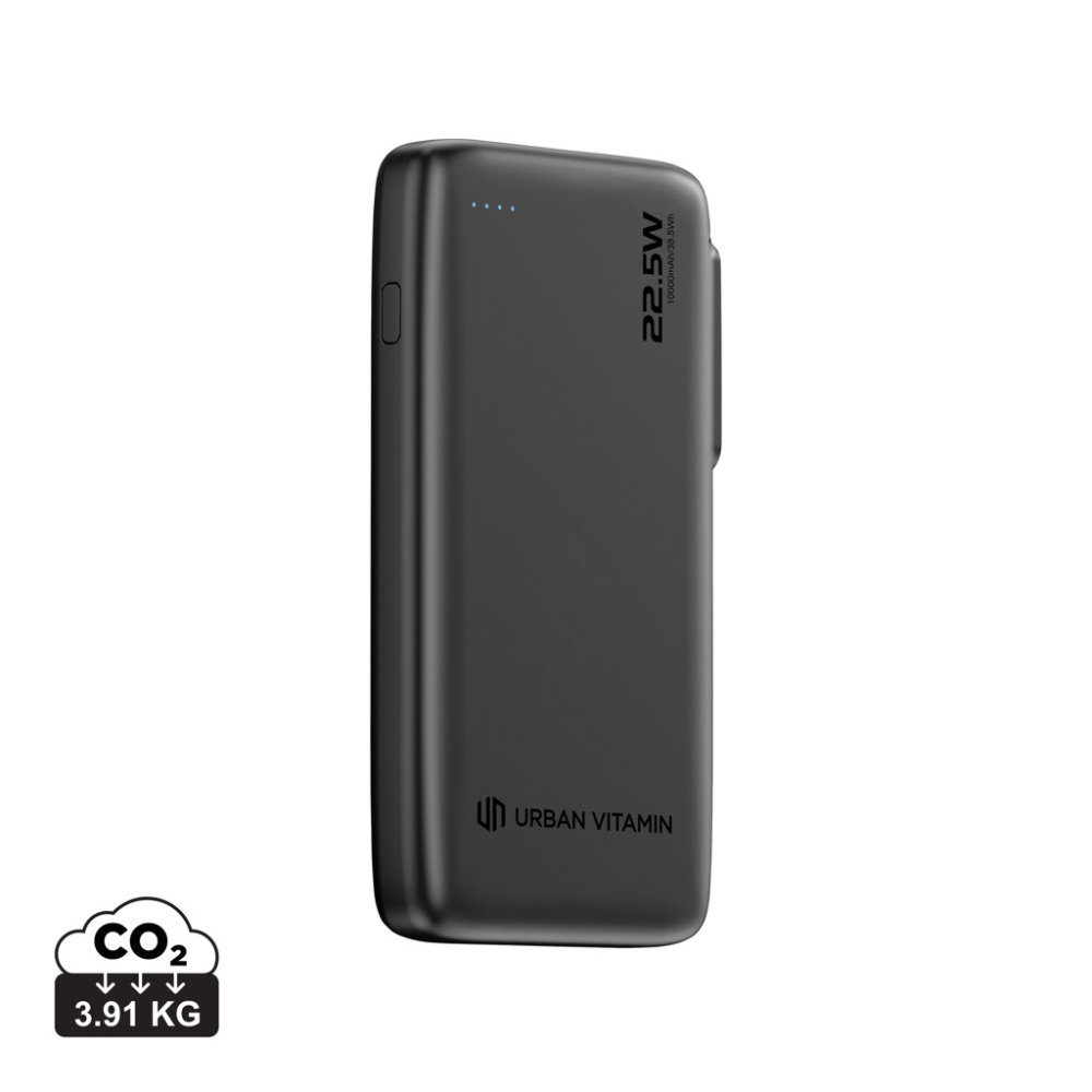 Logotrade reklamprodukter bild: Urban Vitamin Emeryville 20 W 10 000 mAh powerbank