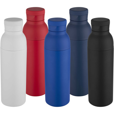 Logotrade reklamprodukter bild: Illuminate 650 ml isolerad vattenflaska med dubbelvägg tillverkad av återvunnet RCS-rostfritt stål