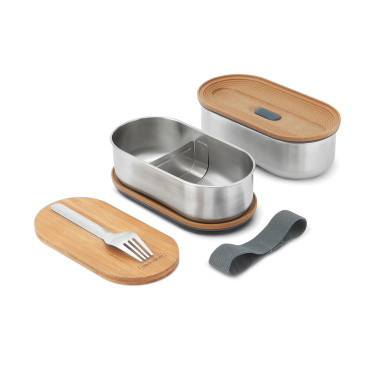 Logotrade reklamprodukter bild: Black+Blum Dubbel Rostfri Bento-låda