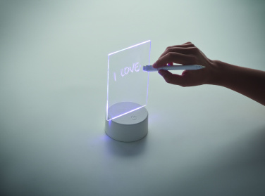 Logotrade presentreklam bild: LED-belyst memoskylt