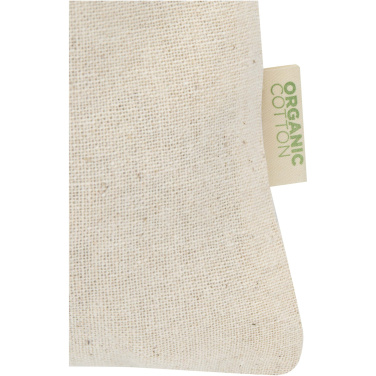 Logotrade profilreklam bild: Odisha 140 g/m² presentpåse av ekologiskt OCS-material – 15 x 10 cm