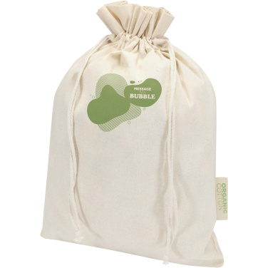 Logotrade reklamprodukter bild: Odisha 140 g/m² presentpåse av ekologiskt OCS-material – 42 x 30 cm